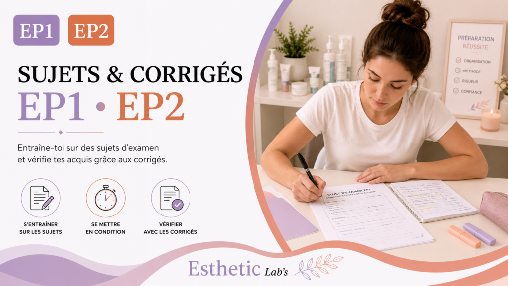 Sujets et corrigés EP1 / EP2
