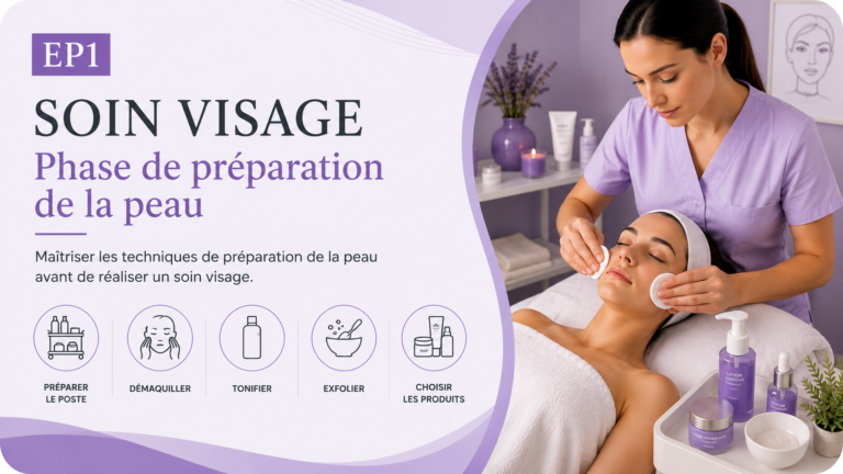 EP1 – Soin visage
2. Phase de préparation de la peau