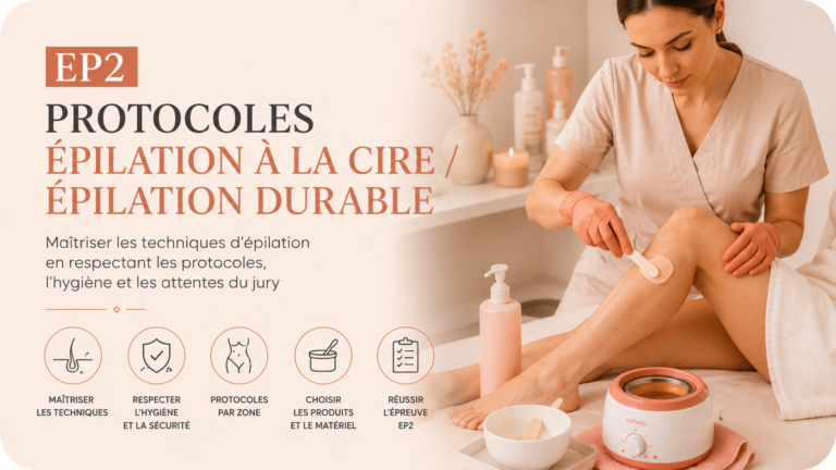 EP2 – Protocoles épilation à la cire / épilation durable