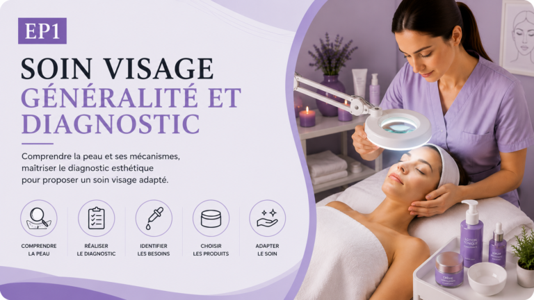 EP1 – Soin visage
1. Généralité et diagnostic